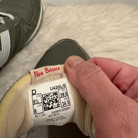 New Balance Mens U420grb Size 6.5 Green/gray - Picture 10 of 12